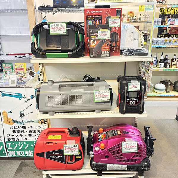 エアコンプレッサーや発電機も買取致します。