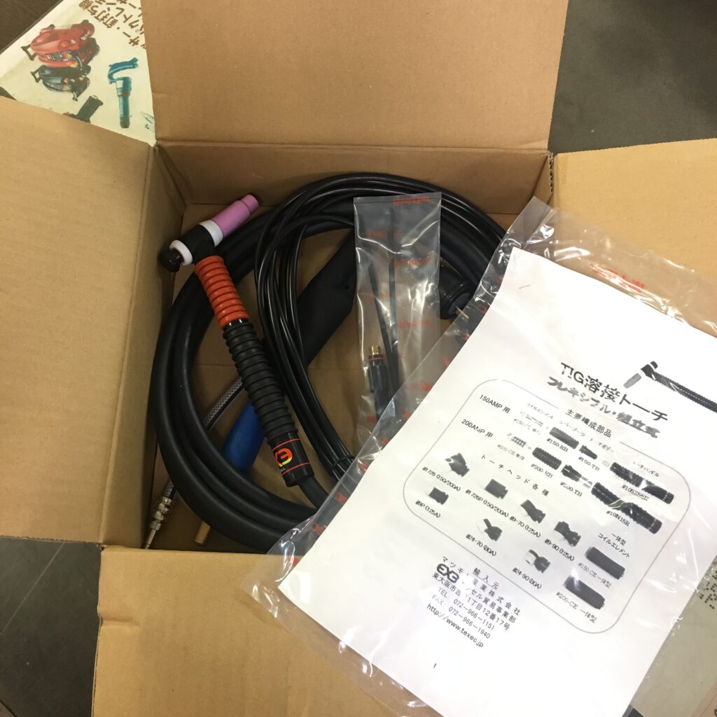 エクセルの溶接トーチをお売り頂きました！