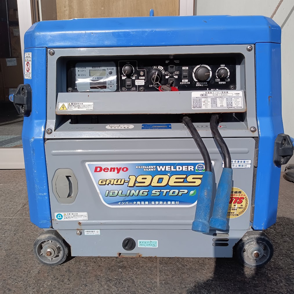 デンヨー 溶接機 GAW-190ES をお売りいただきました。